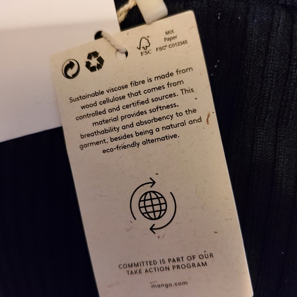 BNWT Mango Black Knit Dress - Picture 4 of 5